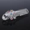 Male Cock Rings Penis Extension With Colourful Beads AESPS-013